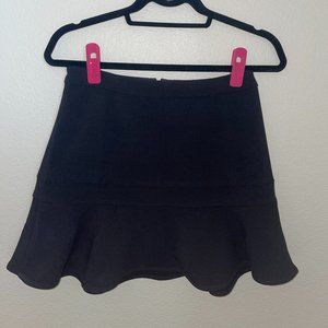 Express Black Scallop Skirt